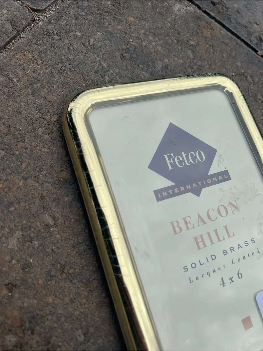 Vintage 90s Fetco Beacon Hill Solid Brass 4x6 Picture Frame NIP